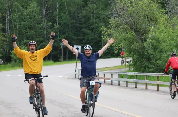 On July 2, 2022, 47 cyclists took part in Cycle Clear Lake, an annual bike race/ride that raises money for MCC. The event sees cyclists ride around Clear Lake in Riding Mountain National Park in western Manitoba, Canada.