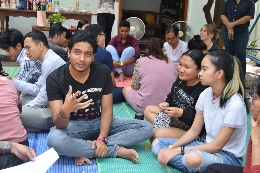 In February 2023, Cambodian IVEP and YAMEN alumni, current participants, and future participants gathered at the MCC Representatives' house in Phnom Penh, Cambodia. 

From left, current YAMEN partic